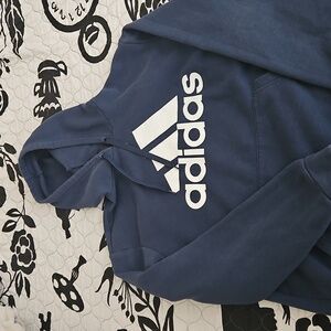 Adidas Navy Blue Pullover Hoodie